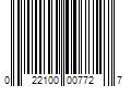 Barcode Image for UPC code 022100007727