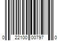 Barcode Image for UPC code 022100007970