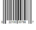 Barcode Image for UPC code 022100007987