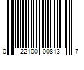 Barcode Image for UPC code 022100008137