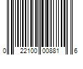 Barcode Image for UPC code 022100008816