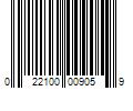 Barcode Image for UPC code 022100009059