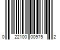 Barcode Image for UPC code 022100009752