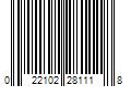 Barcode Image for UPC code 022102281118