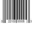 Barcode Image for UPC code 022103000053