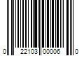 Barcode Image for UPC code 022103000060