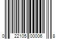 Barcode Image for UPC code 022105000068