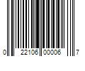 Barcode Image for UPC code 022106000067