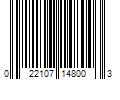 Barcode Image for UPC code 022107148003