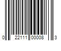 Barcode Image for UPC code 022111000083