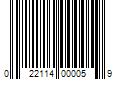 Barcode Image for UPC code 022114000059