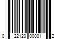 Barcode Image for UPC code 022120000012