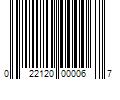 Barcode Image for UPC code 022120000067