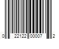 Barcode Image for UPC code 022122000072