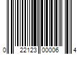 Barcode Image for UPC code 022123000064