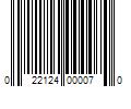 Barcode Image for UPC code 022124000070