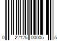 Barcode Image for UPC code 022125000055