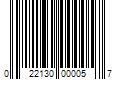 Barcode Image for UPC code 022130000057