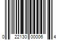 Barcode Image for UPC code 022130000064