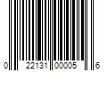 Barcode Image for UPC code 022131000056