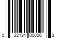 Barcode Image for UPC code 022131000063