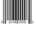 Barcode Image for UPC code 022136000082