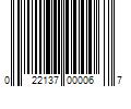 Barcode Image for UPC code 022137000067