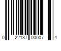 Barcode Image for UPC code 022137000074