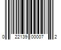 Barcode Image for UPC code 022139000072