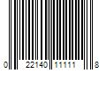 Barcode Image for UPC code 022140111118