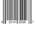 Barcode Image for UPC code 022141320267