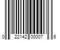 Barcode Image for UPC code 022142000076