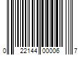 Barcode Image for UPC code 022144000067