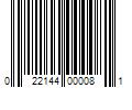 Barcode Image for UPC code 022144000081