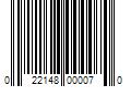 Barcode Image for UPC code 022148000070