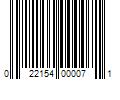 Barcode Image for UPC code 022154000071