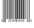 Barcode Image for UPC code 022154000088