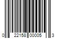 Barcode Image for UPC code 022158000053