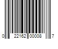 Barcode Image for UPC code 022162000087