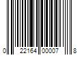 Barcode Image for UPC code 022164000078