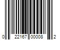 Barcode Image for UPC code 022167000082