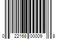 Barcode Image for UPC code 022168000098