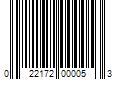 Barcode Image for UPC code 022172000053