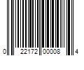 Barcode Image for UPC code 022172000084