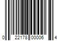 Barcode Image for UPC code 022178000064