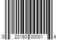 Barcode Image for UPC code 022180000014