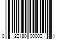 Barcode Image for UPC code 022180000021