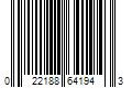 Barcode Image for UPC code 022188641943