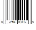 Barcode Image for UPC code 022189000053