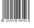 Barcode Image for UPC code 0221910043103